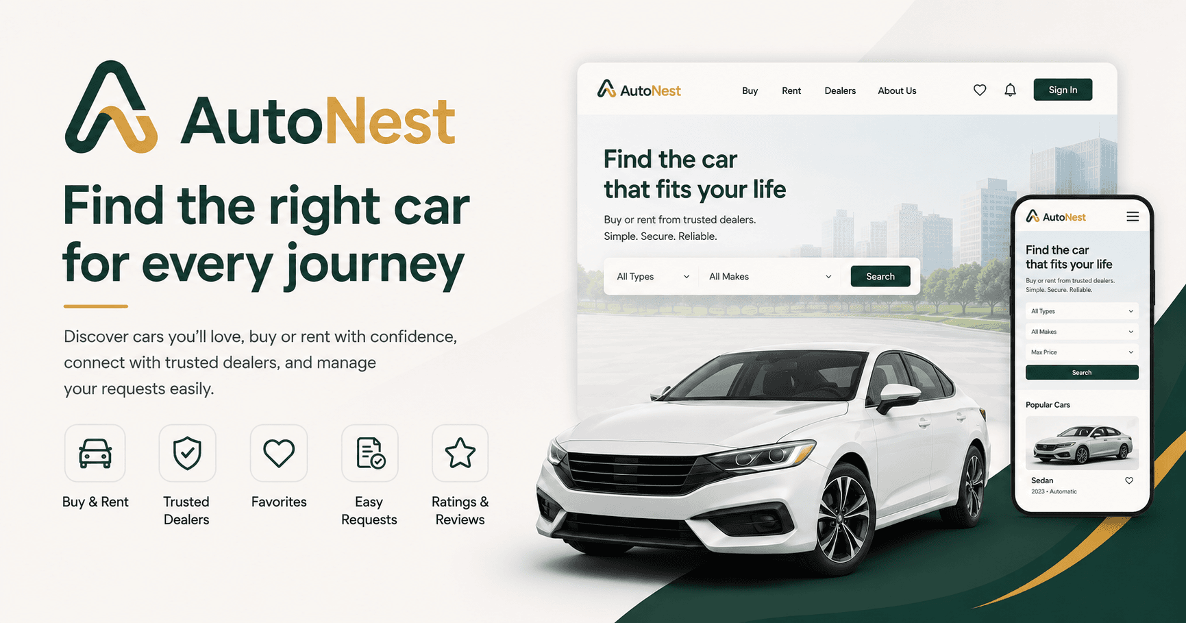 معاينة موقع AutoNest (Next.js)